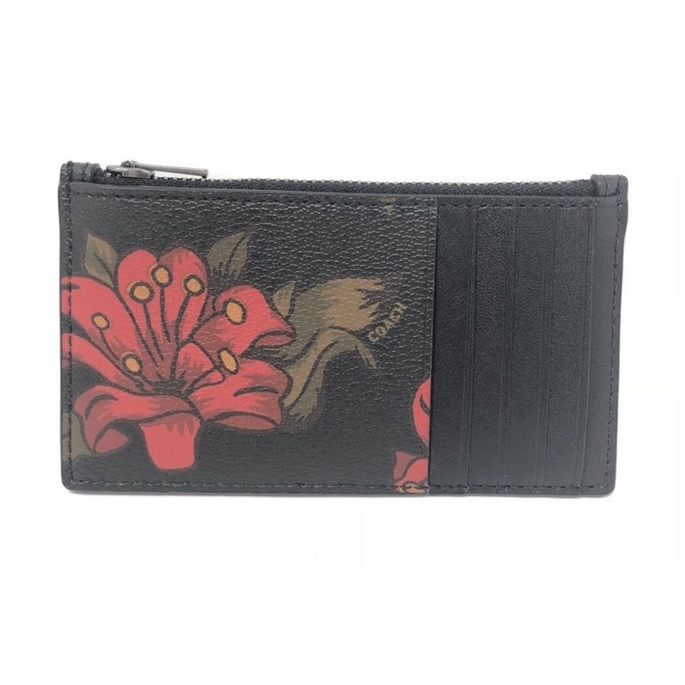 Coach Men’s Zip Credit Card Case Hawaii Wallet - Picture 2 of 5